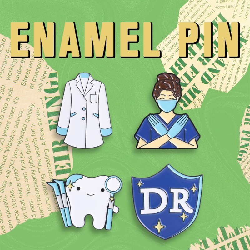 Medical Lab Worker - Medisch thema emaille pin verpleegster arts