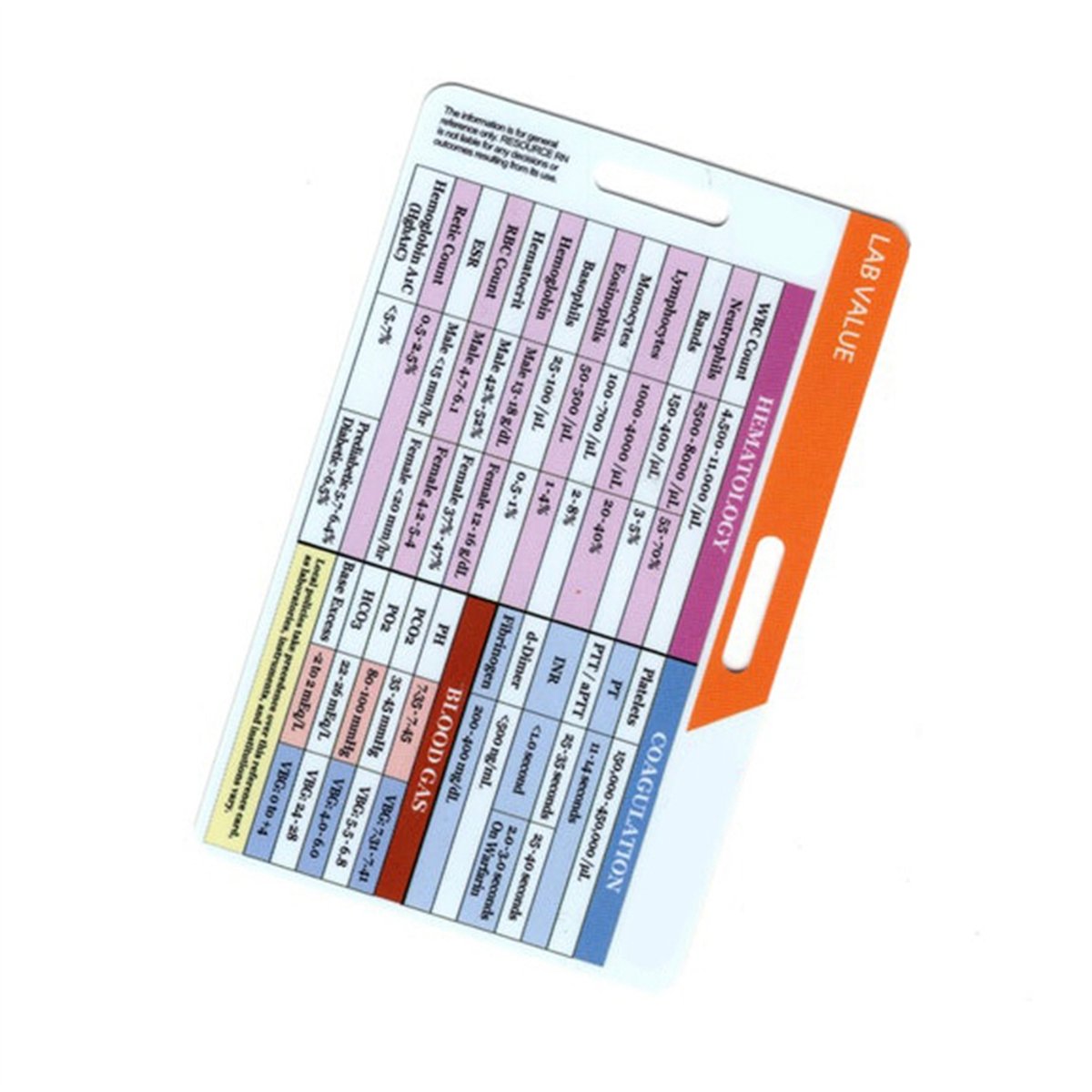 AA77 NIEUW Lab-waarde- en best - Medical Lab Values recensie en prijs