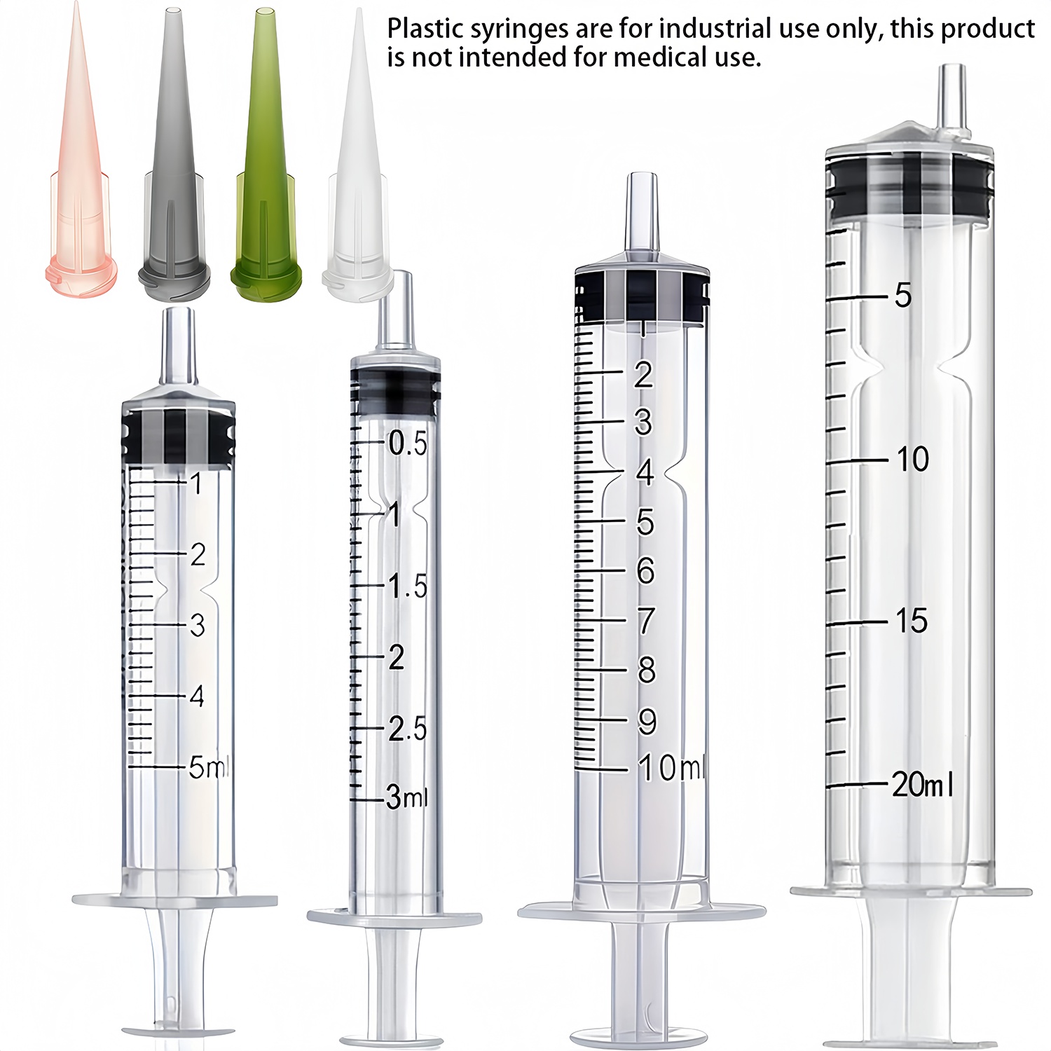 4 maten laboratoriumspuiten +  - Medical Lab Technology recensie en prijs